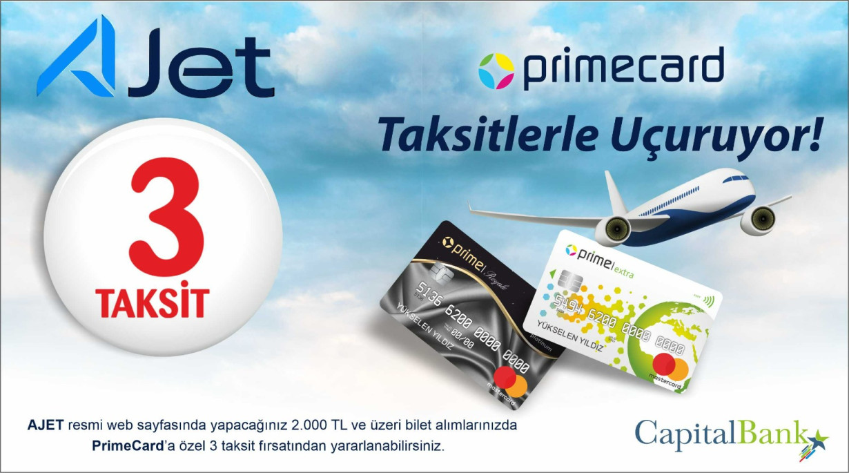 AJet' te 3 Taksit!